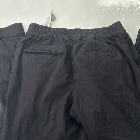 Levi's Black Elastic Waistband Zipper Joggers Pants Women Size S Small - Picture 5 of 5